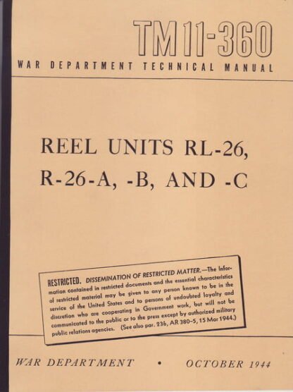 Reel units RL26 etc (69 p.)