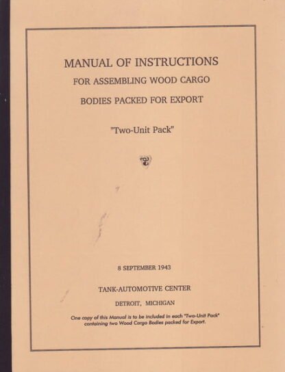 GMC Manual for assembling wood cargo bodies (50  p.)