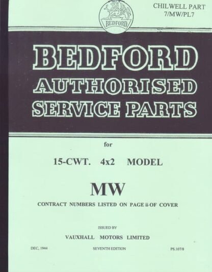 Bedford MW spares list PS 107/8 (110 p.)