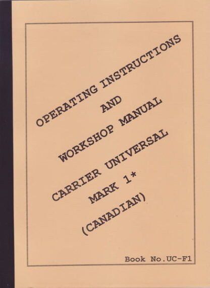 Carrier mk.1* operating instructions/workshop manual (388 p.)