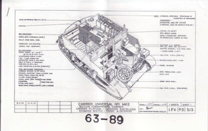 Carrier, Universal stowage sketch (7 p.)