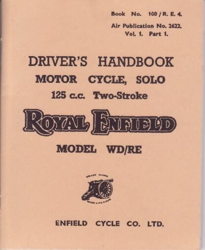 Royal Enfield RE 125, driver's handbook; 100/RE4 (42 p.)