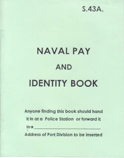 Naval Pay & identity book