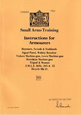 SAT Instructions for Armourers