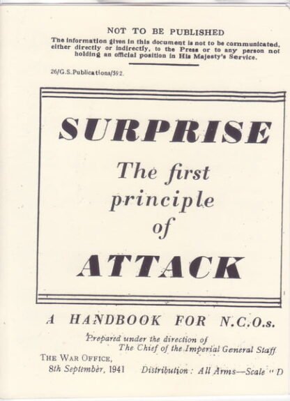 Surprise: the first principle of attack, for NCO's (24 p.)