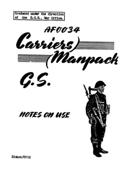 Carriers, Manpack, GS