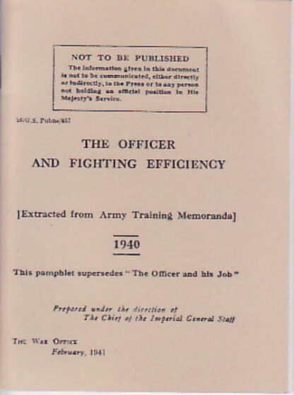 The officer and fighting efficiency (46 p.)