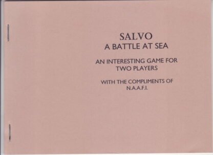 Salvo: a battle at sea: an interesting game for two players (2 booklets) (40 p.)