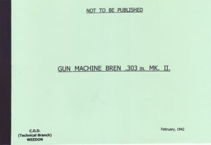 Gun, Machine, Bren .303" Mk. II (21 p.)