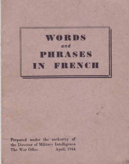 Words and Phrases in French (20 p.)