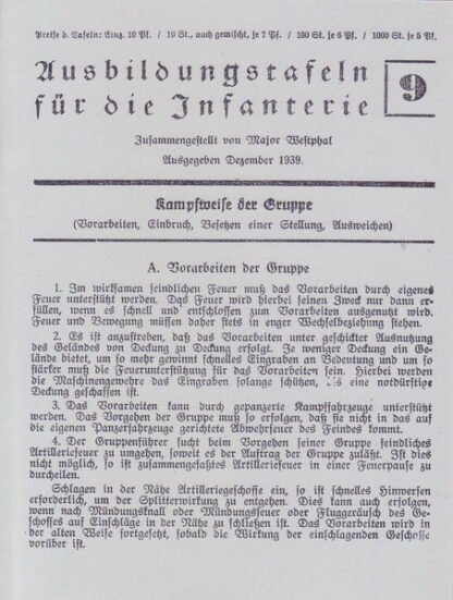 Voggenreiter Ausbildungstafeln für die Infanterie no. 9: Kampfweise der Truppe  (6 p.)