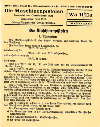 Voggenreiter Die Maschinenpistolen (10 p.)