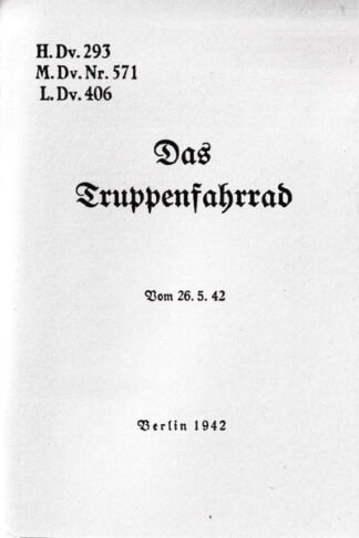 Das Truppenfahrrad (54 p,)