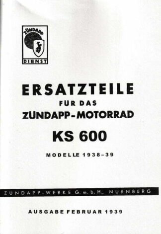 Zündapp Motorrad KS 600 Ersatzteile (50 p.)