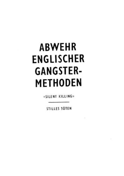 Abwehr englishe Gangster-Methoden