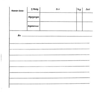 German form: Meldeformular upon Patrouillen (set of 10)