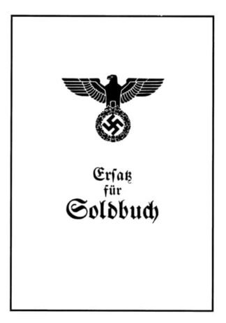German form: Ersatz für Soldbuch (4 p.)