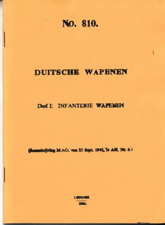 Duitsche Wapenen: Deel I: Infanterie Wapenen (40 p.)