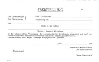 Freistellung (set of 10)